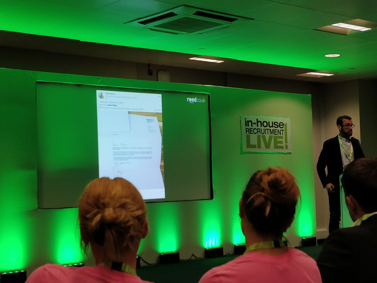 Reed_Careers's tweet photo. We're at #inhouseLIVE today! Great insights from @reedcouk Sales Director Simon Wingate on employee brand advocates - citing #LifeAtREED as a great example! https://t.co/3HbjStSXzq
