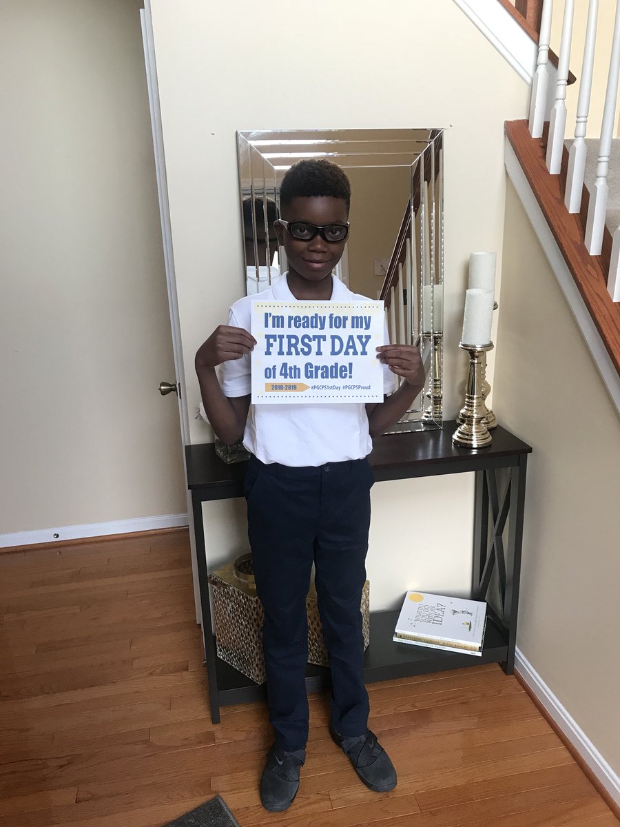 1st day of school! He’s gonna do amazing things this year!
#PGCPS1stDay #PGCPSproud