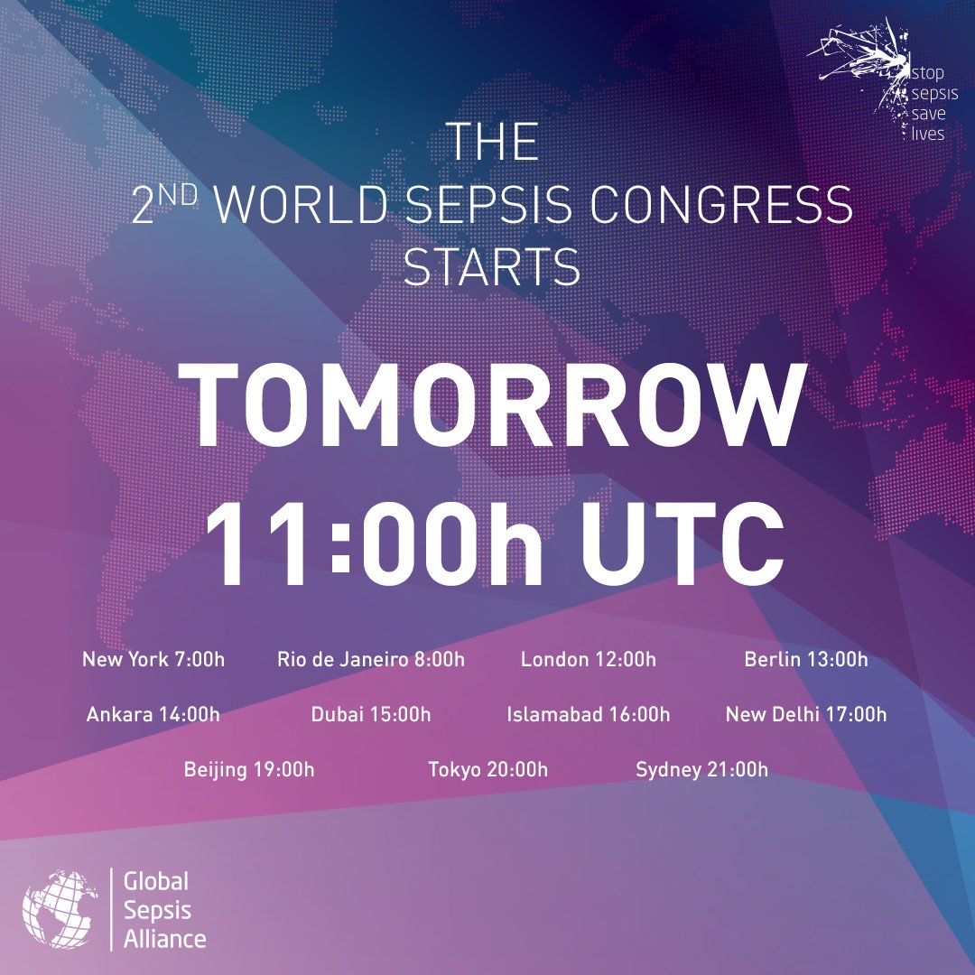 WorldSepsisDay's tweet photo. Only 24 hours to the 2nd WSC - you can still secure your participation at https://t.co/LtF7ej80Ls 
#wsc18 #sepsis #wsd18 https://t.co/4mIP7l0wJV