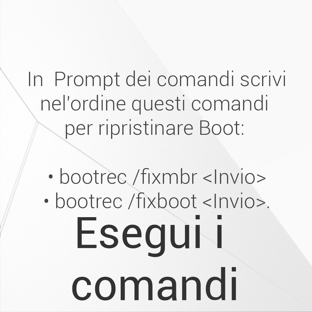 DellAiuta's tweet image. ⚙ #DellAiuta : se il PC ha problemi ad avviarsi eseguite i comandi #BootRec per ripristinare il #Boot e fissare i problemi.

🌐 Qui il sito di supporto #Micrsoft : dell.to/2Q54O6G