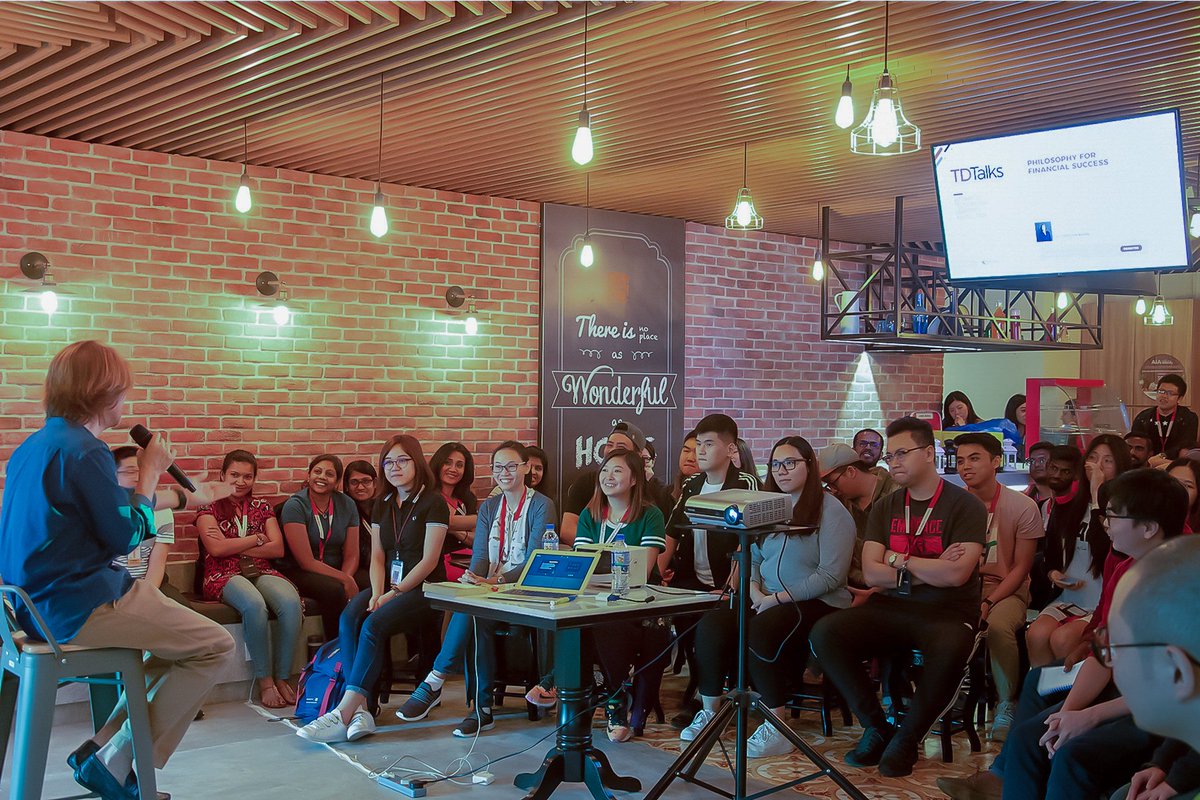 tdcxgroup's tweet photo. #Teledirect #Malaysia organised a talk where an industry expert was invited to share insights into the #philosophy of #financial success. Teledirect is committed to making meaningful investments to upskill our employees' financial literacy. #TDTalks #LearningDevelopment https://t.co/pxZ3ANmklW