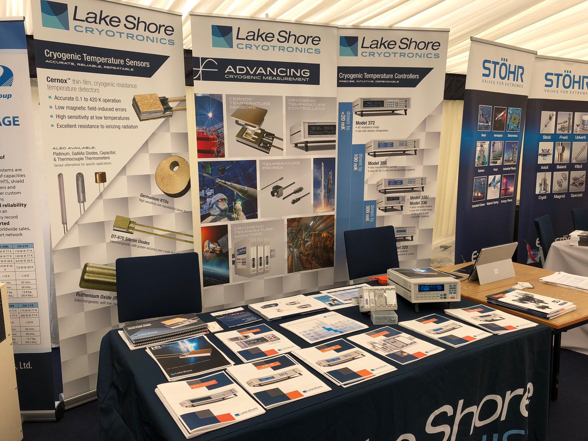 elliotsci's tweet photo. This just in... photo of the @LakeShoreCryo display at ICEC18-ICMC 2018 , where we are assisting as their UK distributor. @STFC_Matters @UniofOxford @OxfordPhysics #BritishCryogenicsCouncil #BCryo @STFC_Matters @cryoresource @UKMagSoc @Exam_Schools #cryogenics #physics https://t.co/9kJXQKw4c6