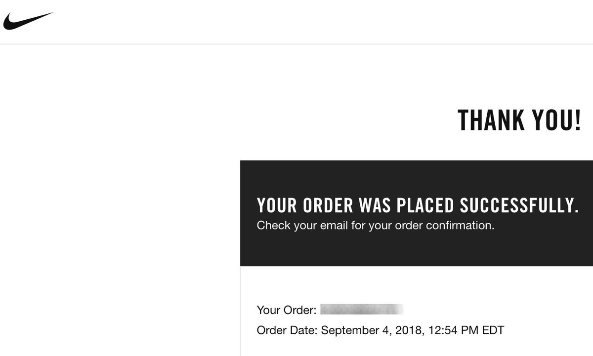 nike check your order
