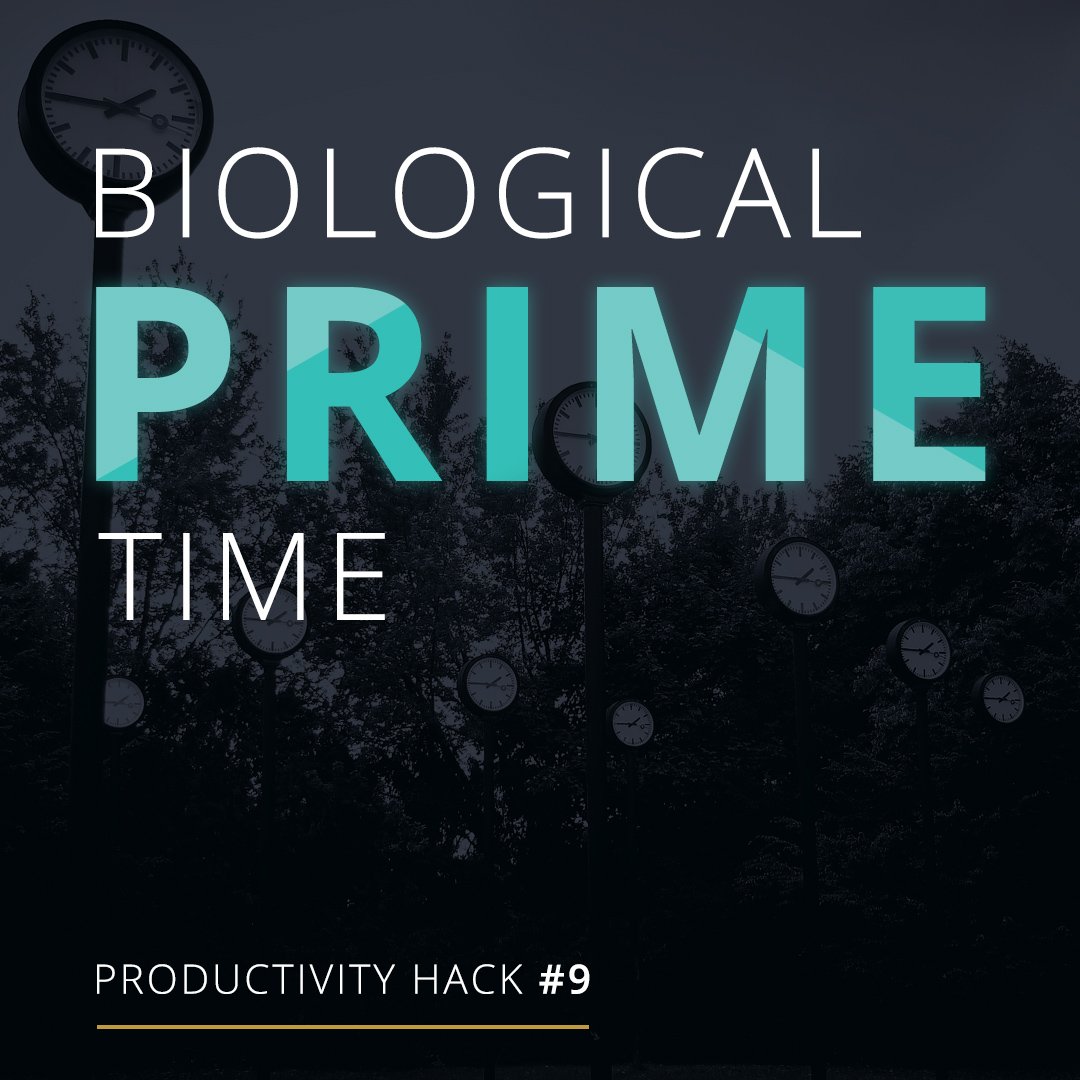 bootkik's tweet photo. Productivity Hack # 9 - We’re all more productive at some points in the day, and less productive during others. Your Biological Prime Time (BPT) should be reserved for the work that only you can uniquely accomplish, and creative problem-solving or strategic work. #bootkik https://t.co/Kl8HK9XfkE