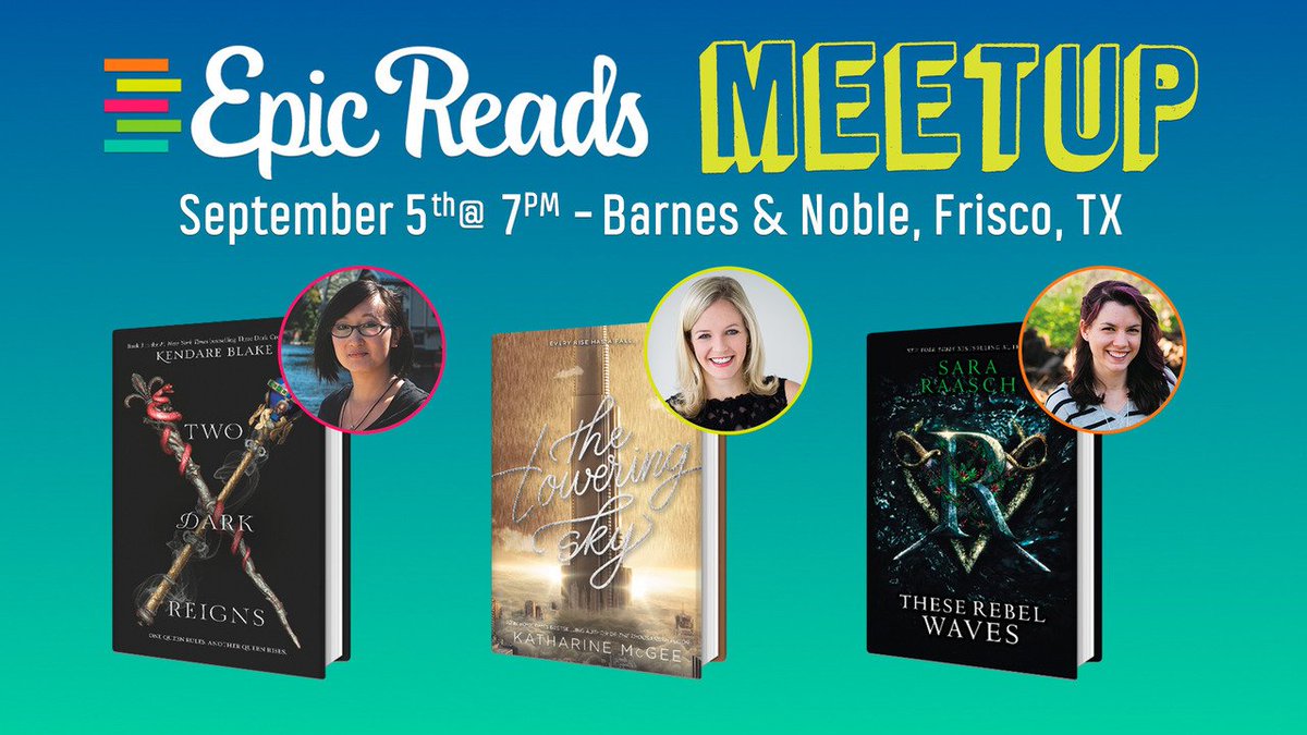 epicreadsevents's tweet photo. TOMORROW IS THE BIG DAY! I Hope you’re ready to dive into the worlds and minds of some of your favorite YA authors @KendareBlake @katharinemcgee and @seesarawrite 7 PM at #BN FRISCO. https://t.co/SgrrKyLKqt https://t.co/QpbMwMD1SW