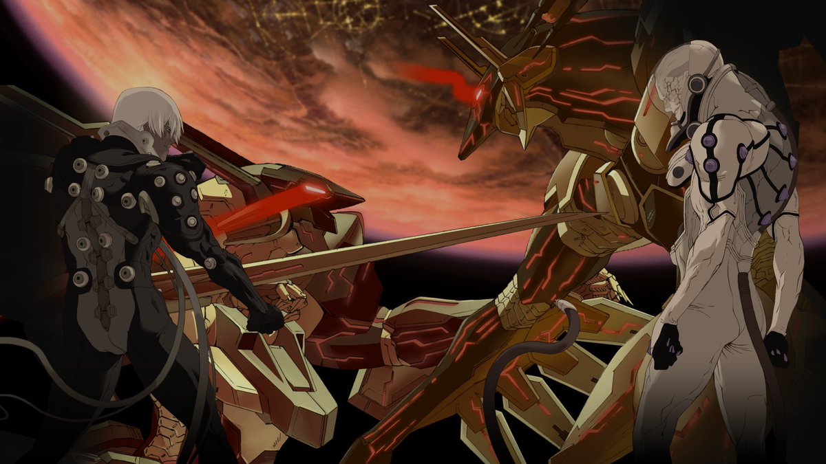 Konami's tweet photo. IT IS TIME FOR YOU TO TAKE CONTROL! Live out your childhood dream of controlling a Giant Mech!   ZONE OF THE ENDERS has returned on @PlayStation in 4K and VR, live today in the Americas, play this exhilarating, mech-action combat game  - https://t.co/Nvk8cOZy2a https://t.co/MzEKjF3Pph