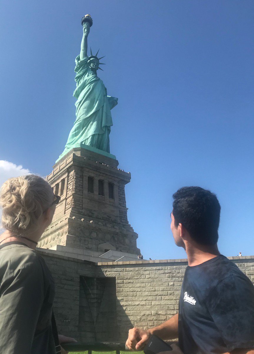 #AdsUp volunteer Virginia took a trip to Liberty Island with two recent arrivals from Nauru. One said it was the first happy day of his life. Stay tuned for more fantastic news from Virginia! And donate: ads-up.org #AussiesStepUp #rightawrong #ManusandNauruRefugees