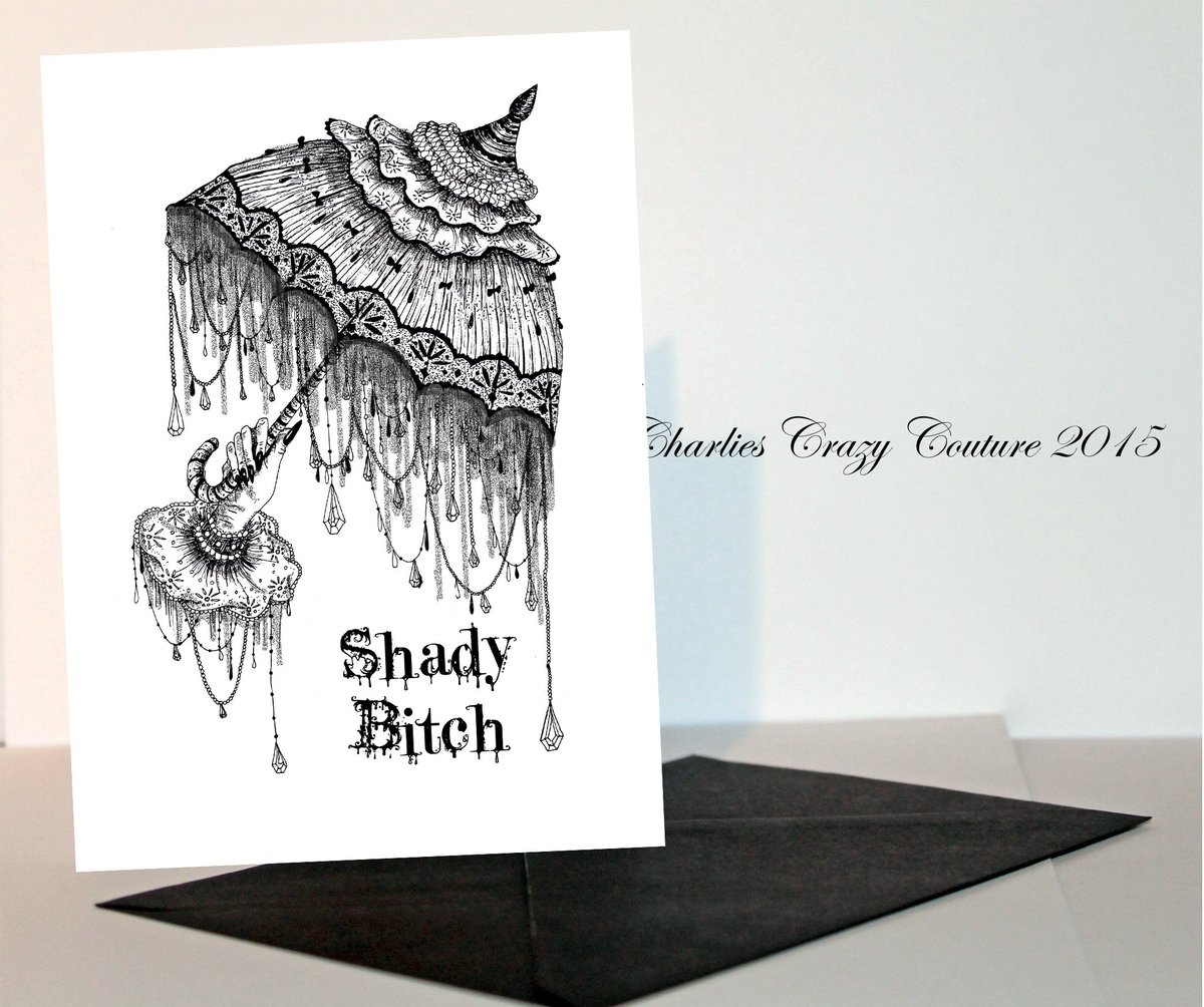#shadybitch #dragqueen #dragquotes #gothicgifts #queer #lgbt #pride if you love #gothicillustration but also love all things #drag and #queer this is the range for you because pride isnt all about rainbows charliescrazycoututre.com