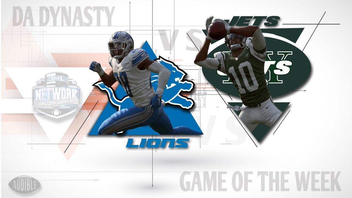 DaDYNASTYCFM's tweet photo. Our first GOTW will have @DML_DTown_Lions facing off against @DML_Jets in our first LIVE broadcasted game of M19 only on the DML Network. Da Audible pre-game starts at 7:15pm est with the game starting at 7:30pm est.. @leaguecrawler #DaSeasonIsComing https://t.co/e4WqZvyw4t