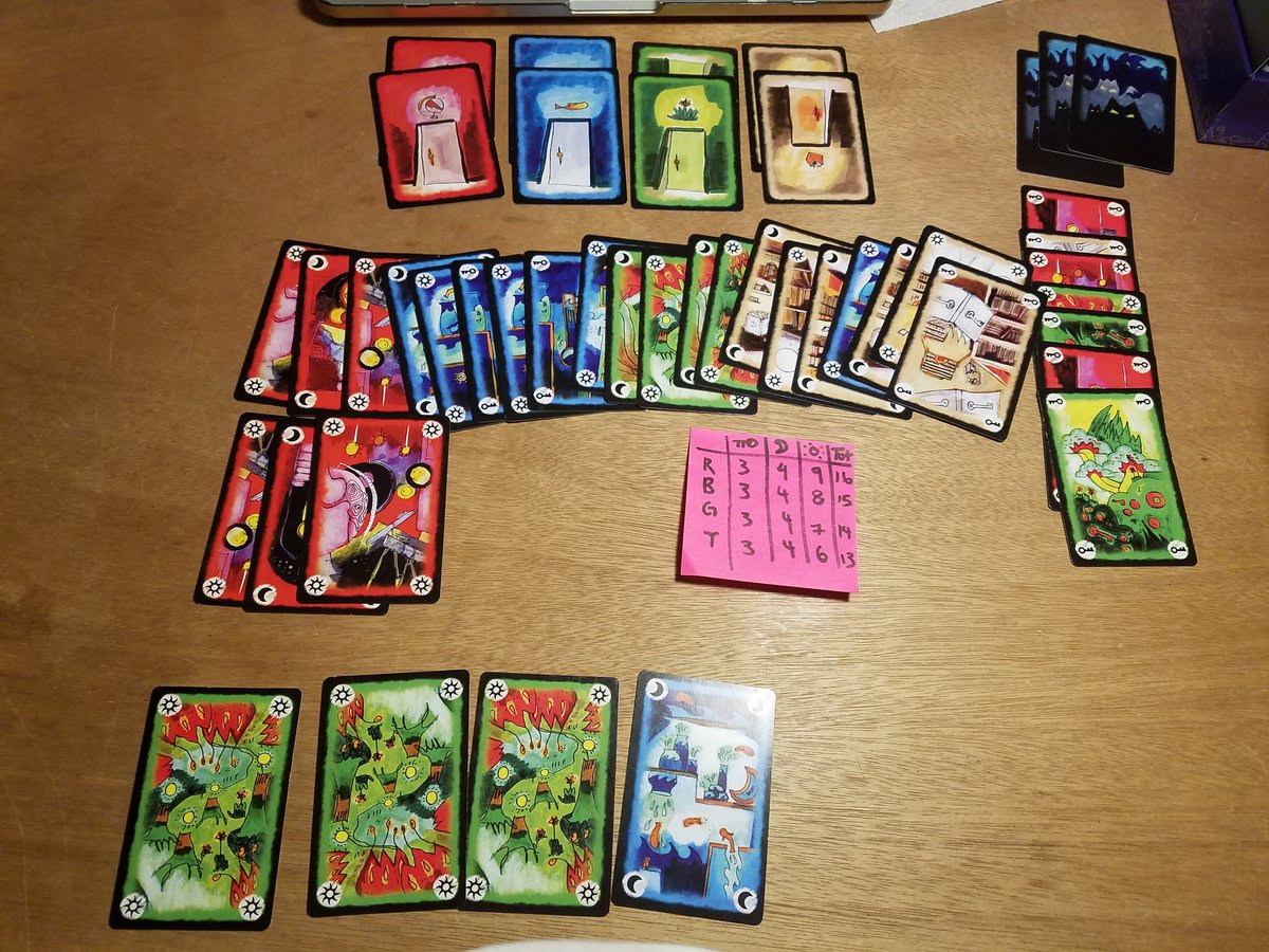 Ending the long weekend with Onirim. Played twice, won once. I can go to bed now.