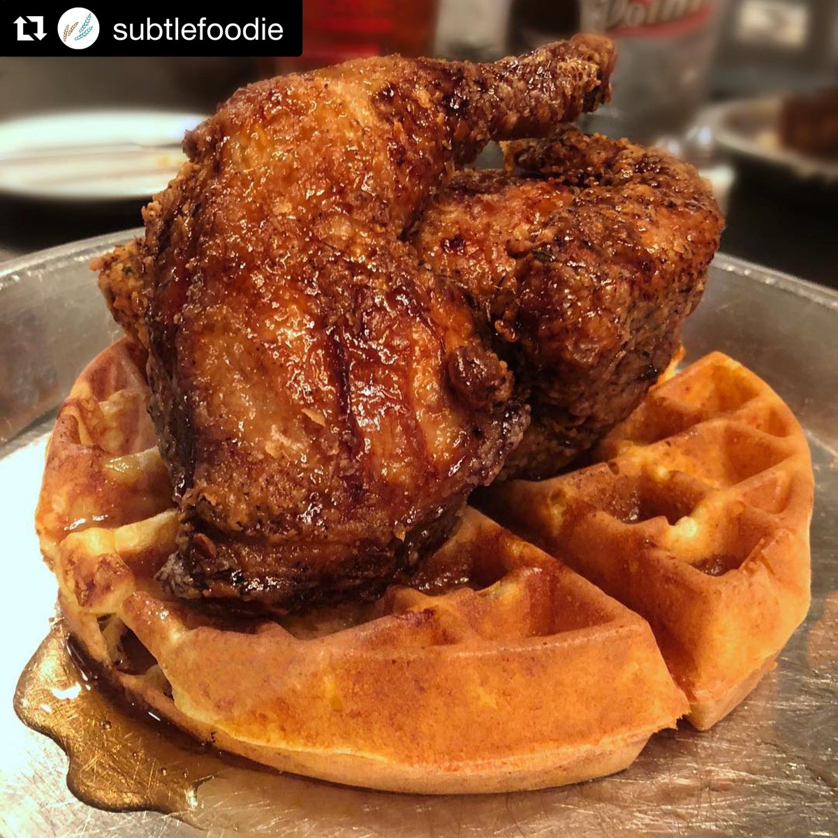 johnscitydiner's tweet photo. Thanks for the shoutout @SubtleFoodie
Everyone needs some chicken & waffles in their life!
๐ ๐ ๐
#foodie #fyet #foodphotography #feedfeed #crityk #foodporn #eater #foodbeast #instafood #igfood #thrillist #subtlefoodie #eeeeeats #chicken #waffles #alabama #chickenandwaffles https://t.co/AKYaKFzzJk