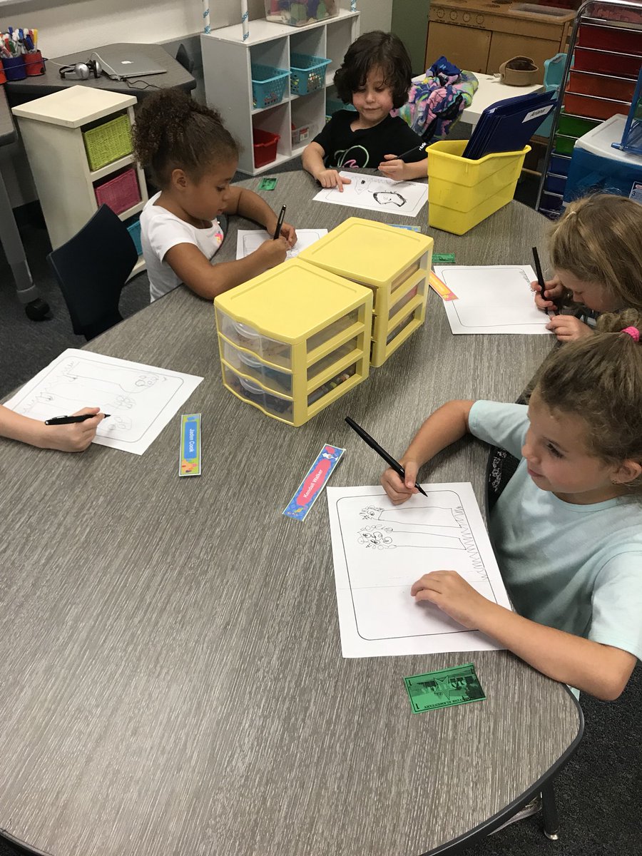 GESDodd's tweet image. Writer’s workshop... the power of the black flair pen. ❤️🖊  We are writers. #gcisdhumanities #gesshineon