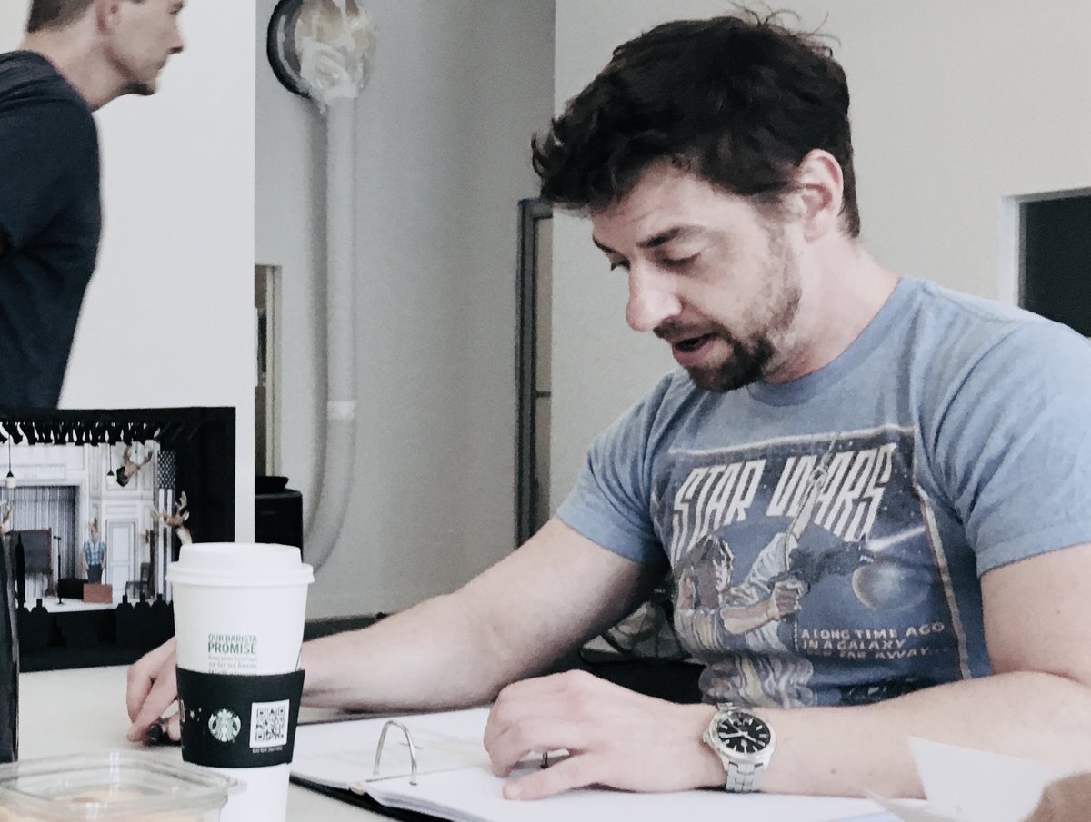 Our fearless leader, #ChristianBorle, is hard at work. We’re so excited to bring this small town full of characters to you! #PopcornFalls