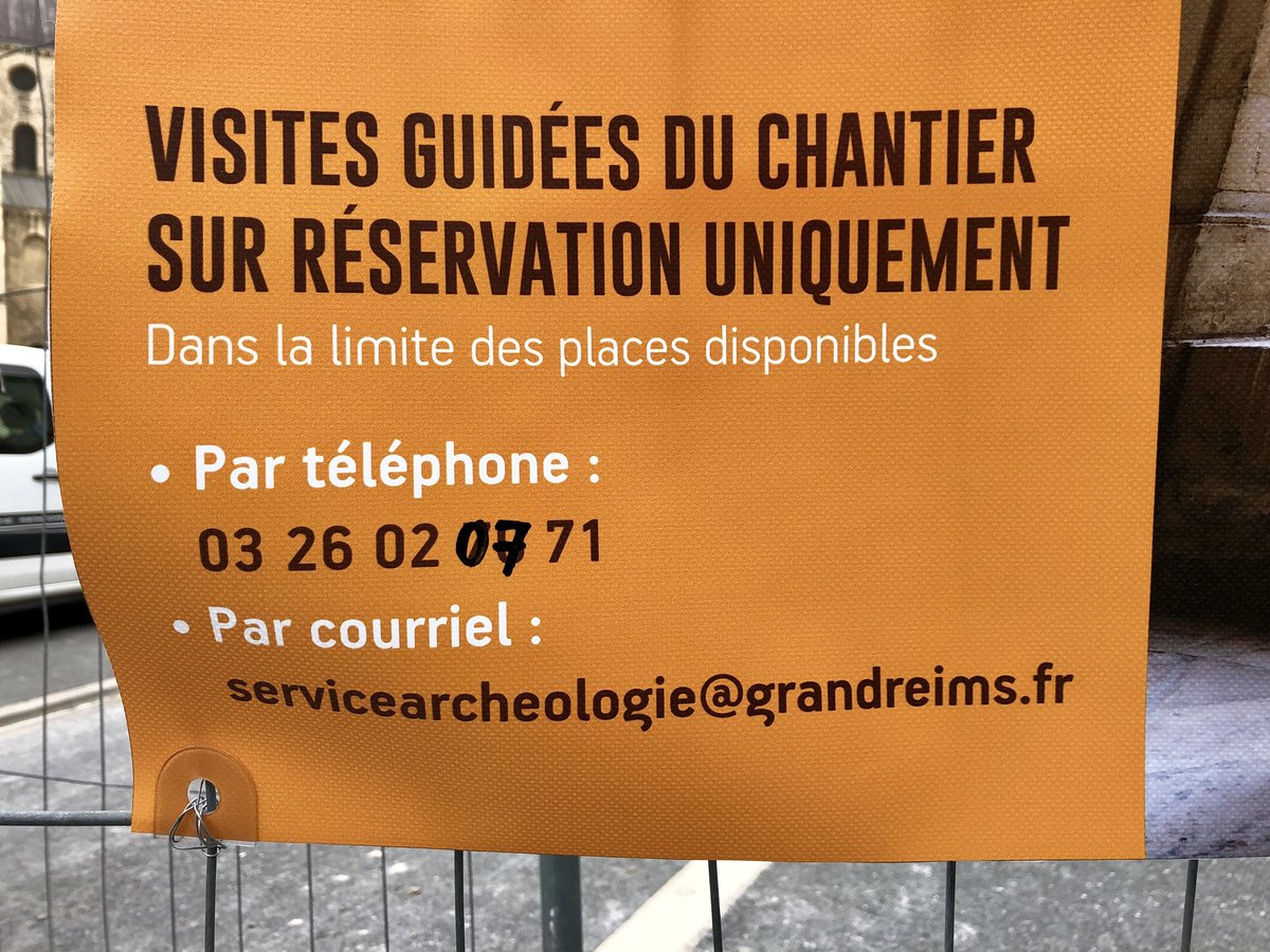 Pour les Journées Européennes du Patrimoine, avec le <a href="/GrandReims/">Grand Reims</a> , possibilité de visiter le chantier de fouilles archéologiques à Saint Remi !
Sur réservation uniquement au :
0326020771
ou
servicearcheologie@grandreims.fr
#Reims #JEP #JPE2018