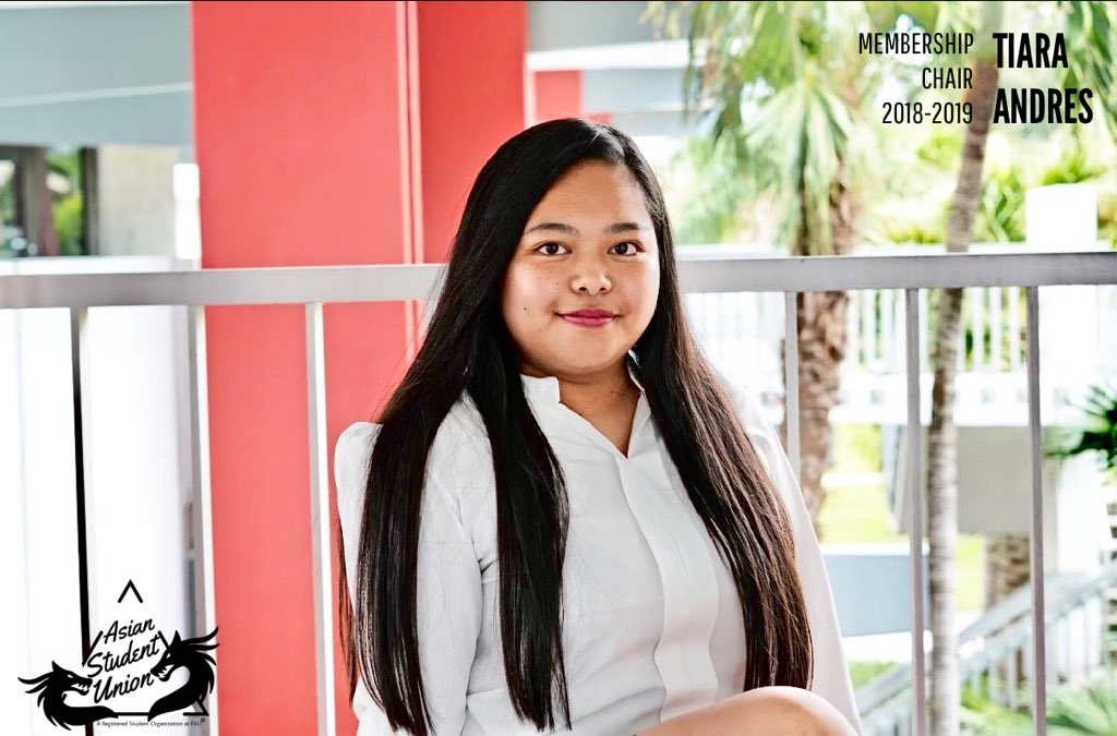 Please welcome our 2018-2019 Membership Chair, Tiara Andres! We also wish her a late happy 19th birthday!