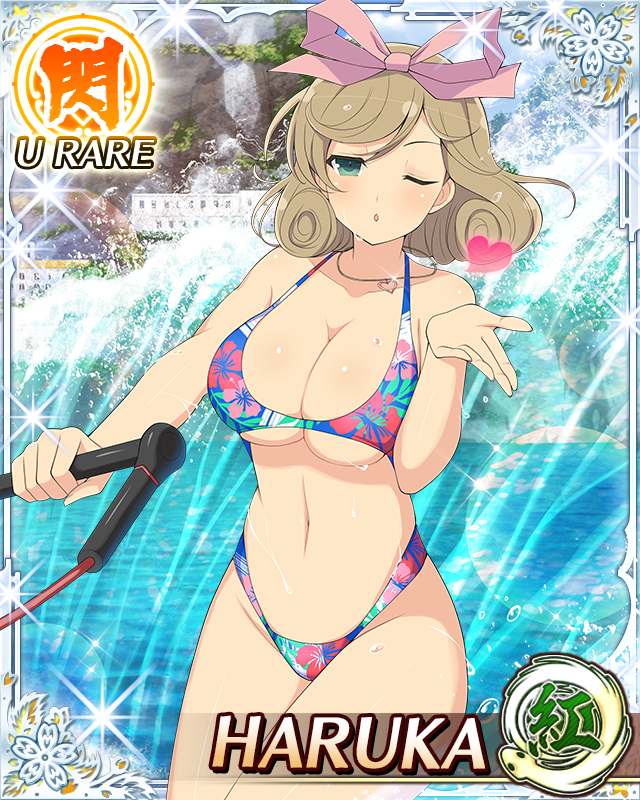 “New water skiing bikini card with Haruka ~ #閃乱カグラ #SenranKagura” .