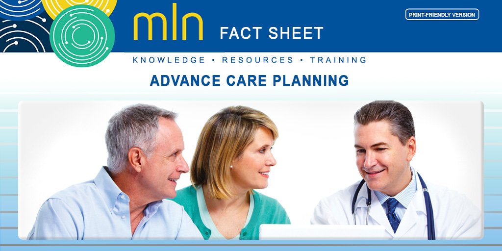 StrategicHS's tweet photo. Updated #CMSMLN fact sheet on #AdvanceCarePlanning educates #providers on #eligibility requirements, #coding and #billing ACP services: https://t.co/Wf4m39e806 #MLNProducts https://t.co/eoCFm6ykai