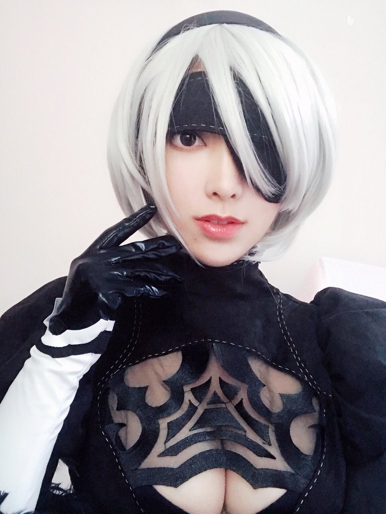 Nell520babe's tweet photo. #NieR：Automata #cosplay #2b https://t.co/Yk8RQYZYeL
