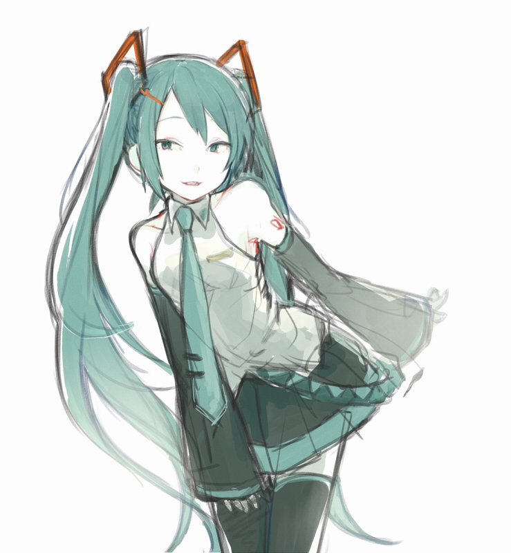 初音ミク 「特に何も考えずに描いた何も考えていない393 」|田中のイラスト