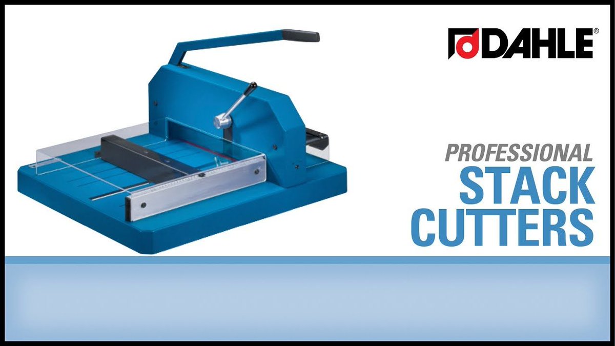 Dahle_NA's tweet image. See just how easy it is to use a Dahle Stack Cutter. These workhorses are safe, powerful, and built to last.  buff.ly/2orZ36l #dahlestackcutter #reamcutter #stackcutter #businesscardcutter #germanengineering