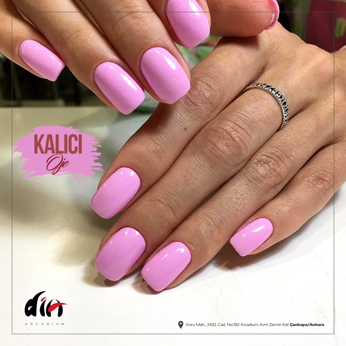 Bir kadına yakışan en güzel şeylerden biridir bakımlı eller!

#Manikür ve #KalıcıOje uygulamaları ile zarafetinizi ortaya çıkarın.

Dia Kuaför Arcadium