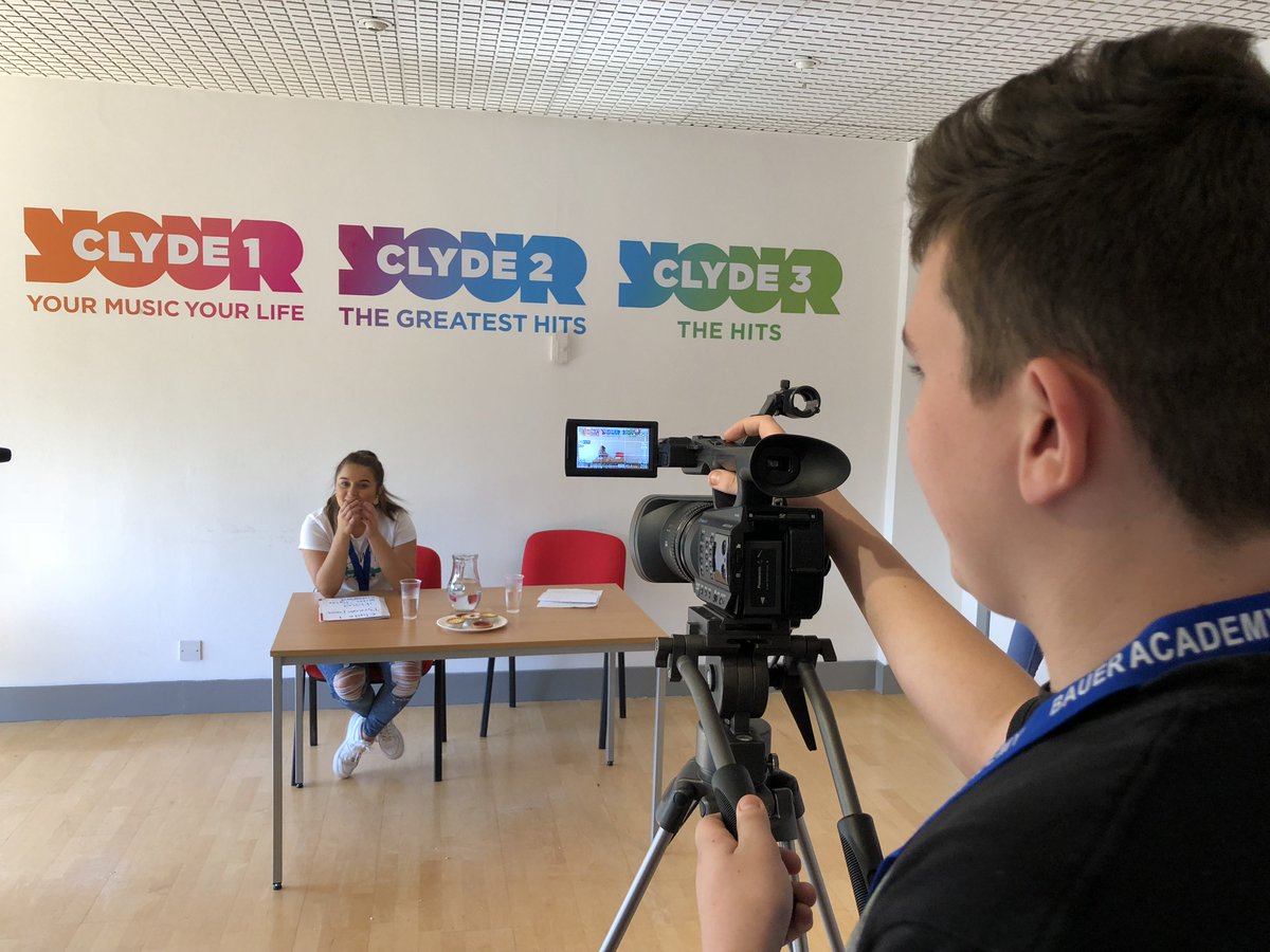 johnco's tweet photo. It’s video today for our @clydecashforkid students as they #striveto make content that counts @baueracademyuk https://t.co/5kBiBrq1KR