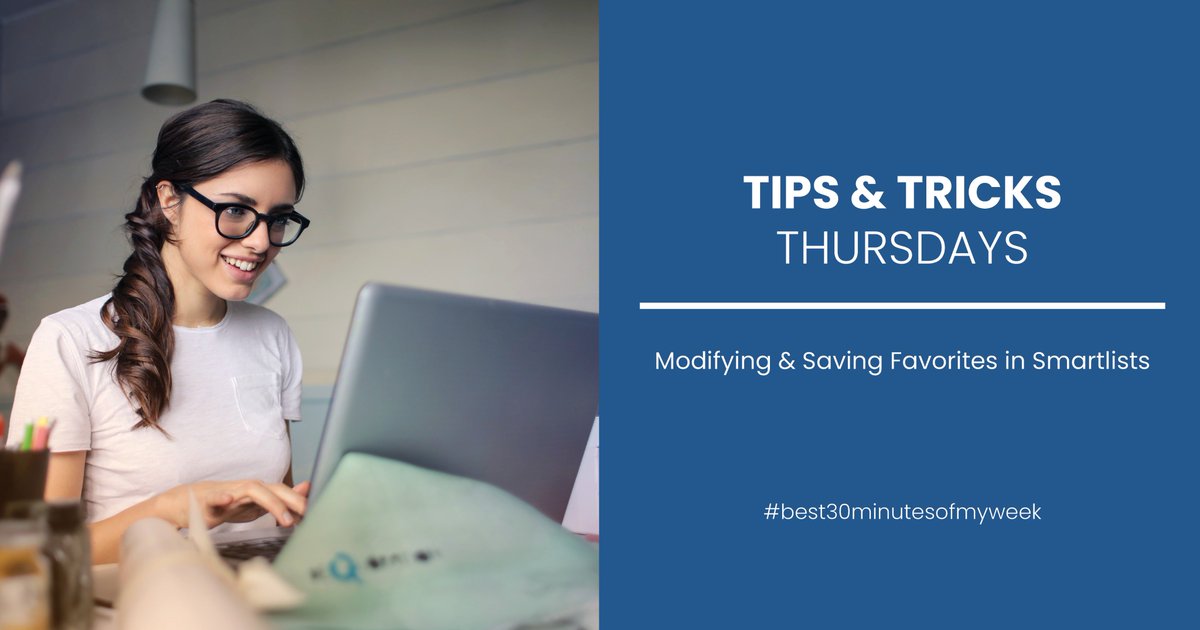 ISCorpMN's tweet image. We hope you all had an awesome long #LaborDayWeekend Now it's time for #Back2School
Join us this Thursday to learn Modifying & Saving Favorites in #Smartlists at NOON! Looking forward to seeing you there! #savetime #reports #timesaver #TuesdayThoughts