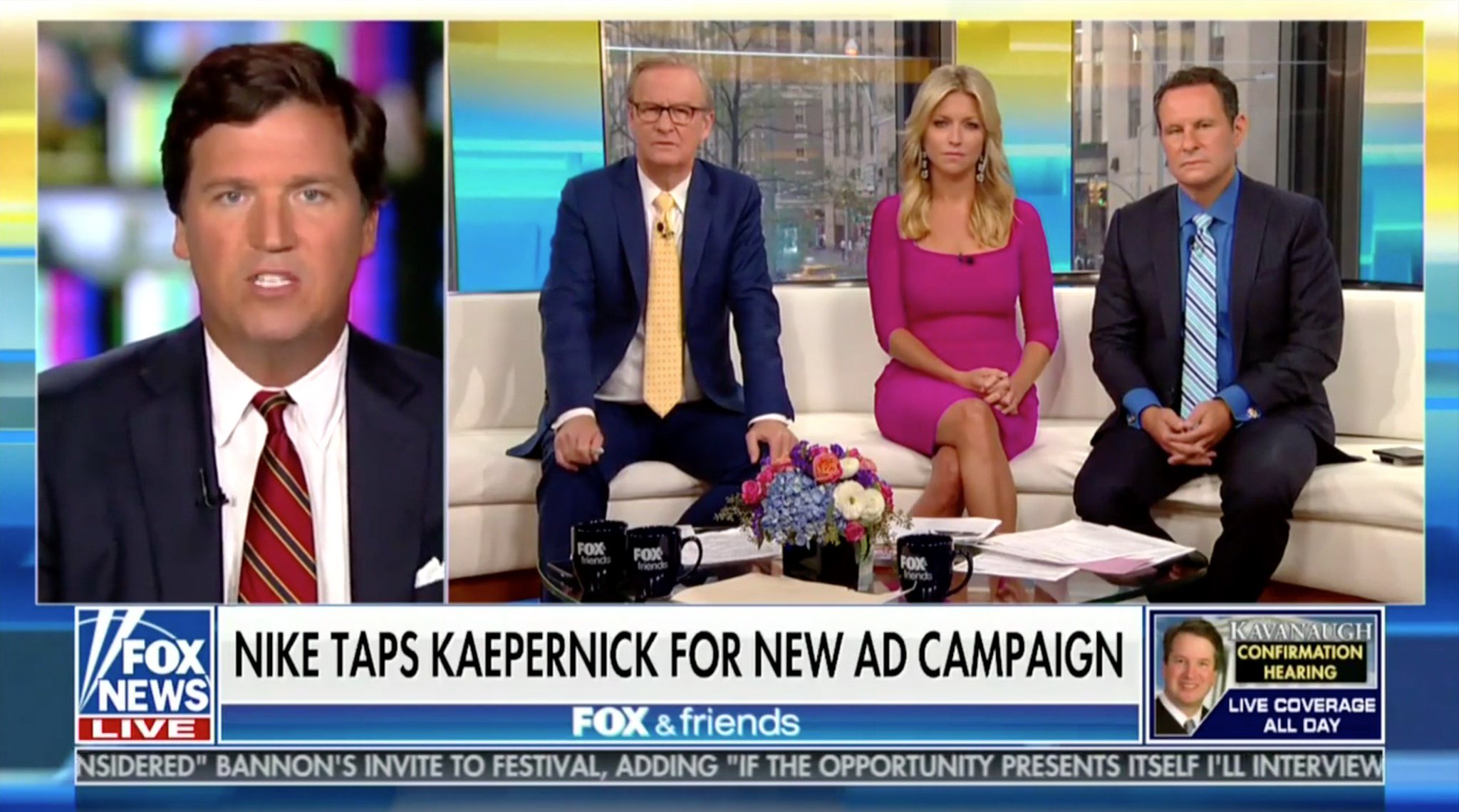Mediaite on X Tucker Carlson Decries Nike s Colin Kaepernick Ad This is an Attack on the Country https t jEYTaahyk5 https t eaQ5vGhQkB X