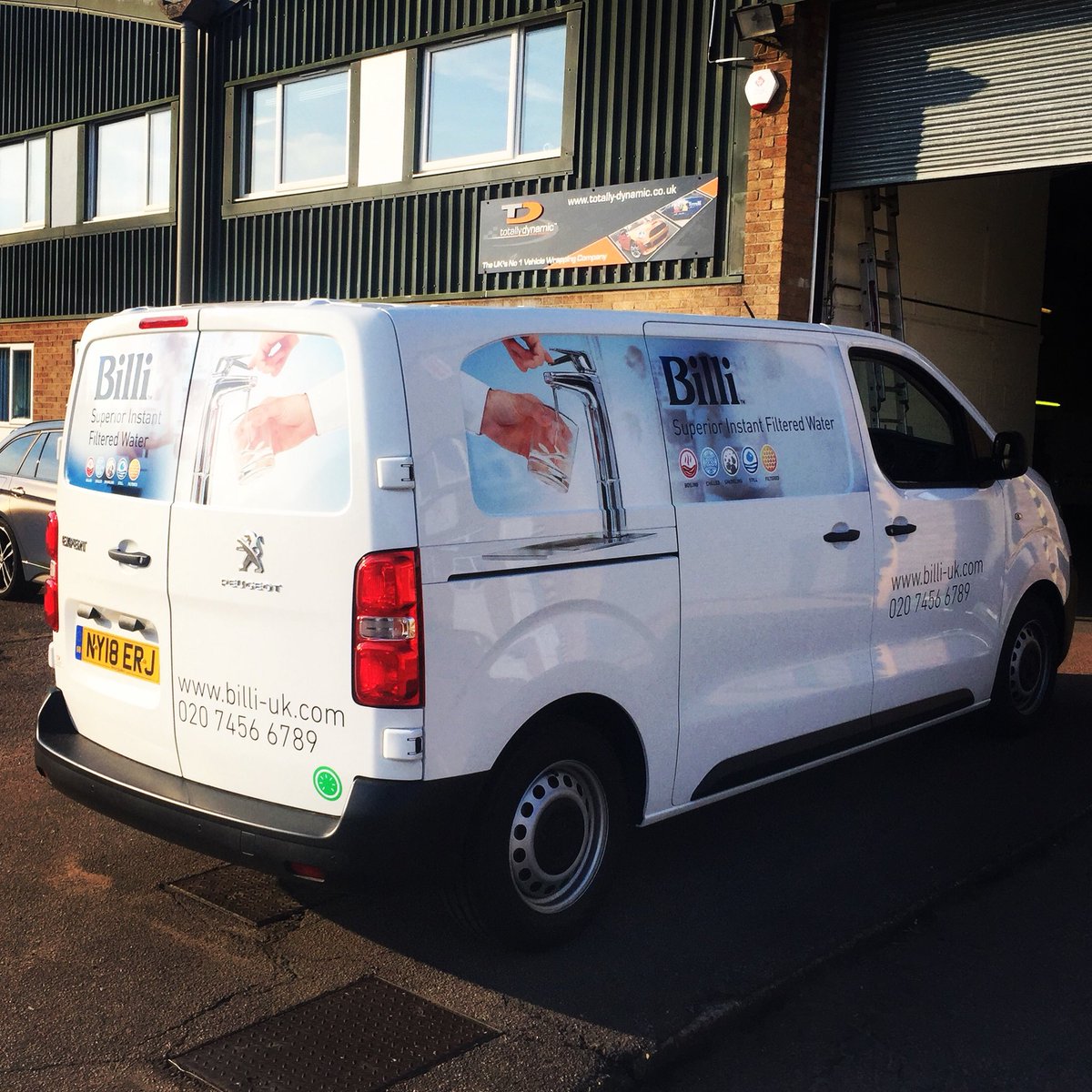 First of the @Billi_Taps new Peugeot Experts collected with 3 more to do this week #Peugeot #expert #norwich #norfolk #wrapping #billiuk #billi #graphics