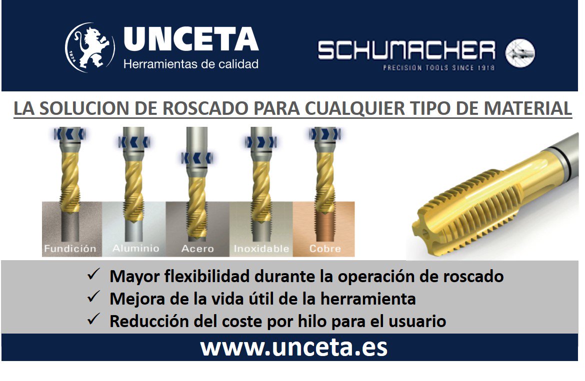 En Unceta tenemos la solución de roscado para cualquier material. ecommerce.unceta.es/catalogsearch/…
