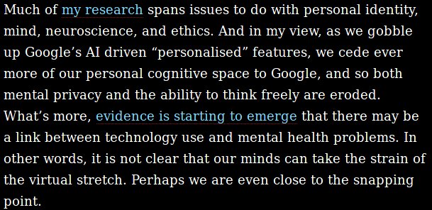 Info_Activism's tweet photo. Google isn’t just a search engine - it’s a literal extension of our mind https://t.co/X2GDVJrLer https://t.co/N1uJtM9PXl