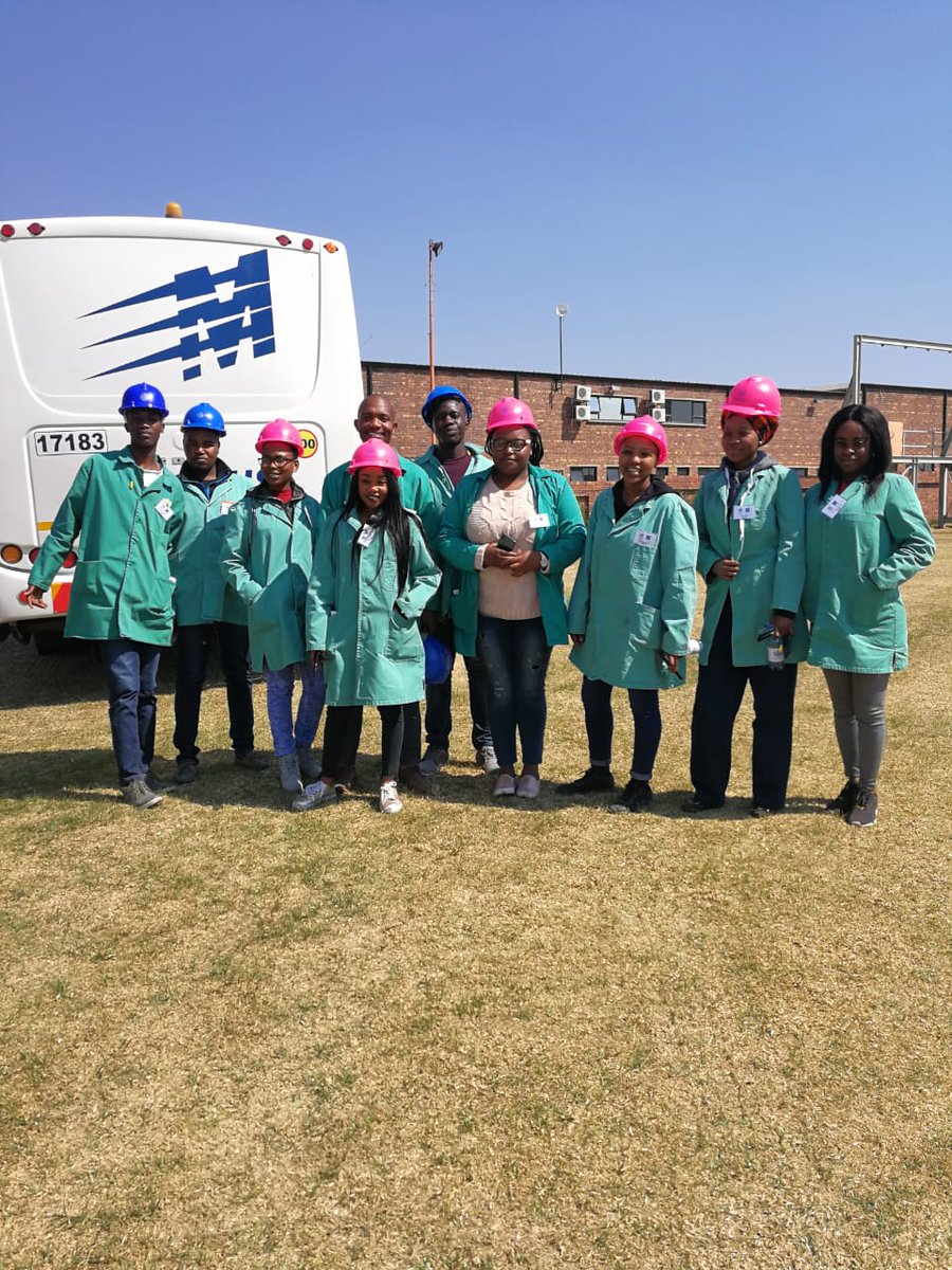 Mintek_RSA's tweet photo. @Mintek_RSA Interns and Work Integrated Learners (WILs) are at Columbus Stainless Steel for a plant visit. #TeamMintekLearning_Development https://t.co/sLmzhn50ql