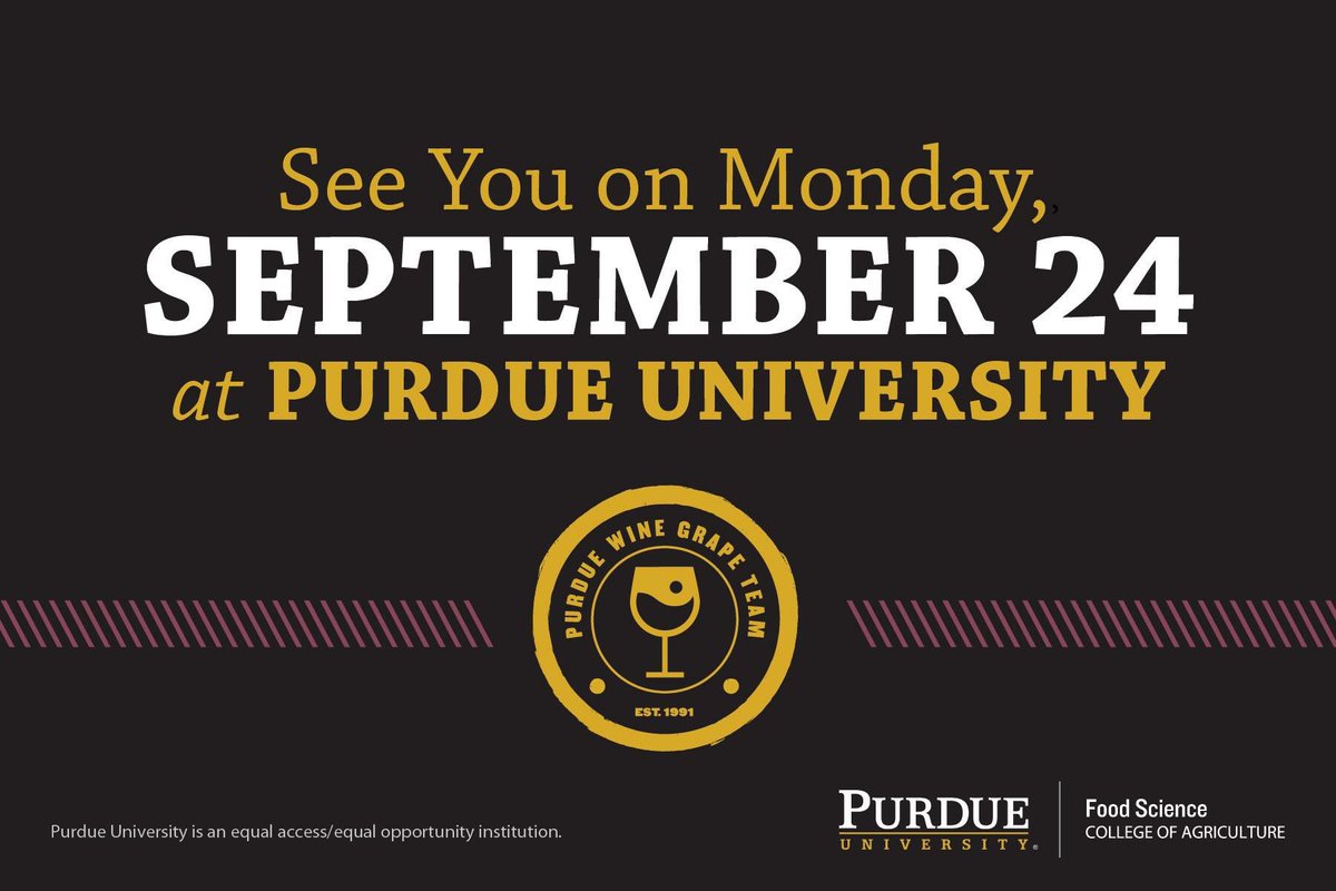 See you for our fall workshop! <a href="/PurdueAg/">Purdue Agriculture</a> <a href="/PurdueFoodSci/">Purdue Food Science</a>
