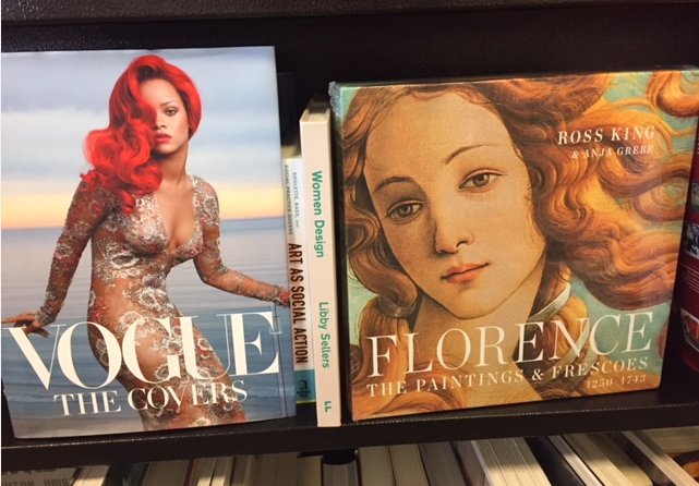 Saw these 2 books on display (at B&amp;N) and put them together for this foto. Beauty in art still doing fine hundreds of years apart in time. Struck by similarities.