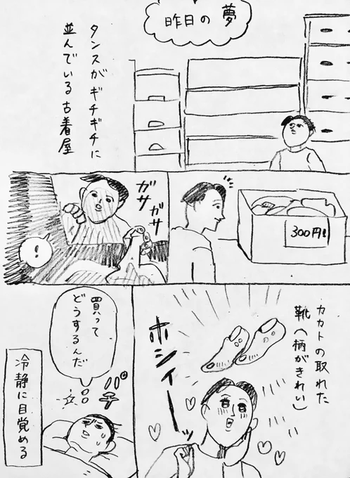 昨日の夢マンガ 