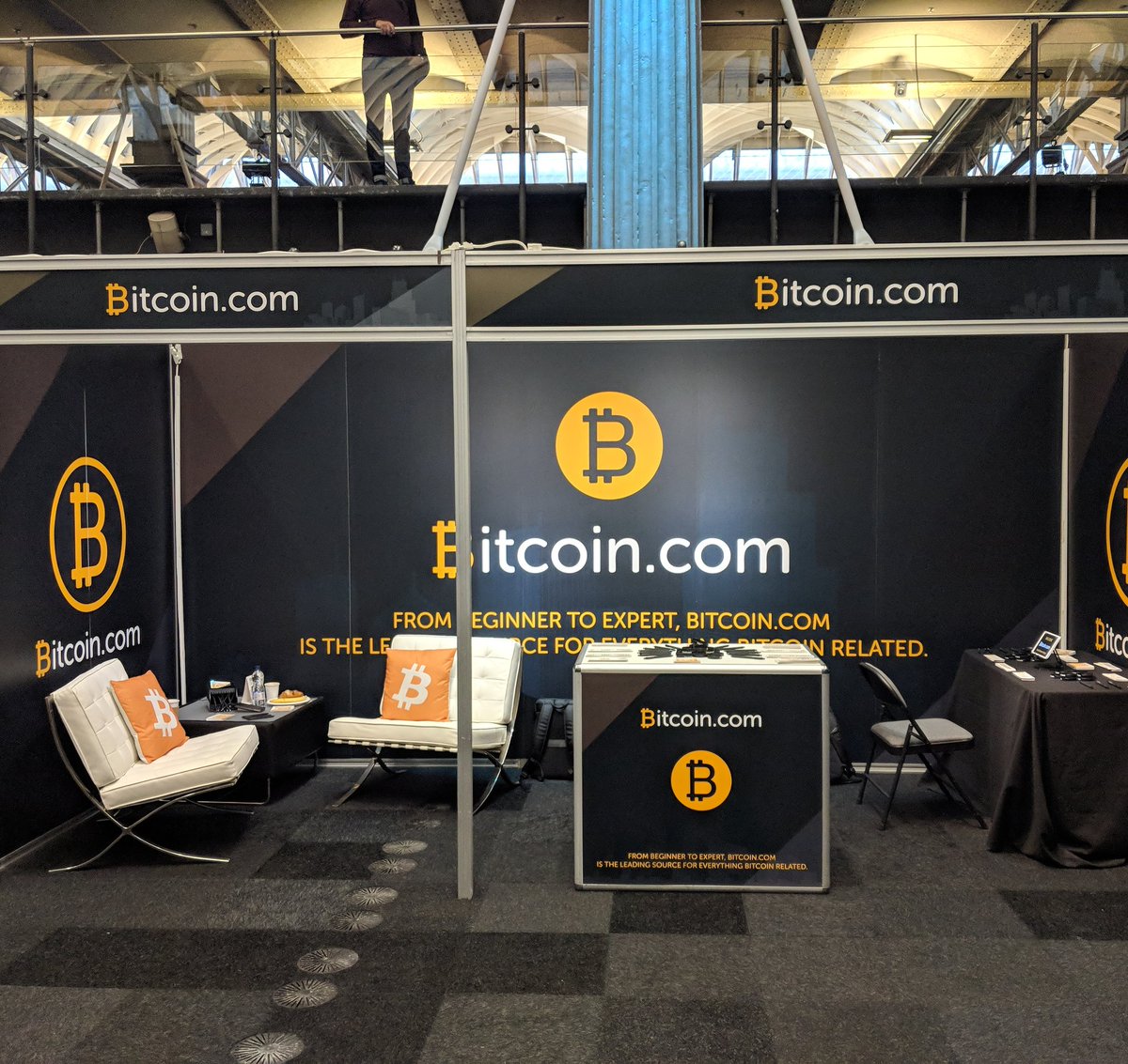 BitcoinCom's tweet photo. The https://t.co/H6z5iTX0gA booth at #WBFLondon in all it's glory ✌️

We met so many incredible people today and it's only day one! Heading down tomorrow? We look forward to meeting you 😀

@keynote_ae https://t.co/X4KPZBcRJP