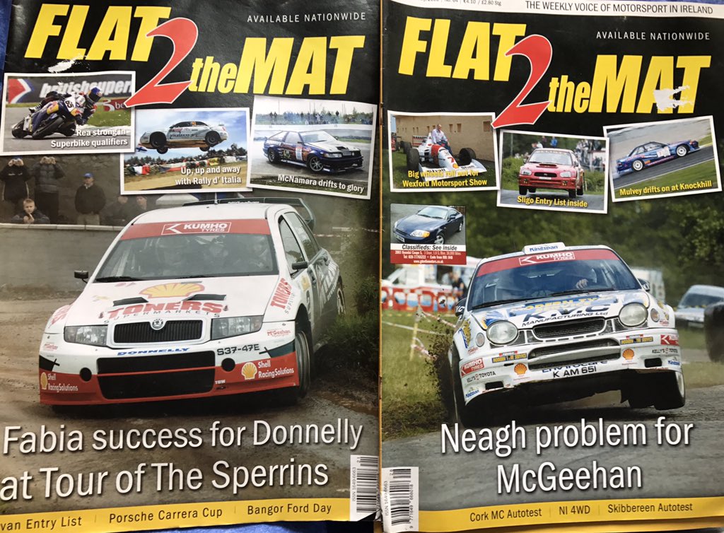 mdsrally1's tweet photo. Back in time to 2006 with these editors of 'Flat 2 The Mat' a weekly 'must have' back then for rallying!! #flat2themat https://t.co/kxh1PxIIXx