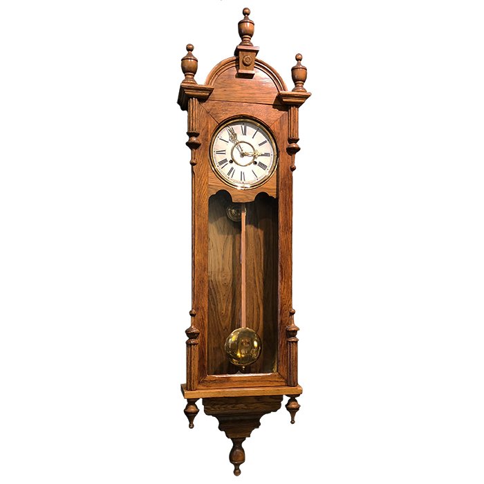 FatherTimeIL's tweet image. This Waterbury, made in New Haven, Connecticut was know as the "Galesburg", circa 1906. It has survived several lifetimes of use with great panache. Our head clock-maker has it running just as Waterbury intended. ow.ly/Qr9530lAMod #fathertimeantiques #chicago #restoration