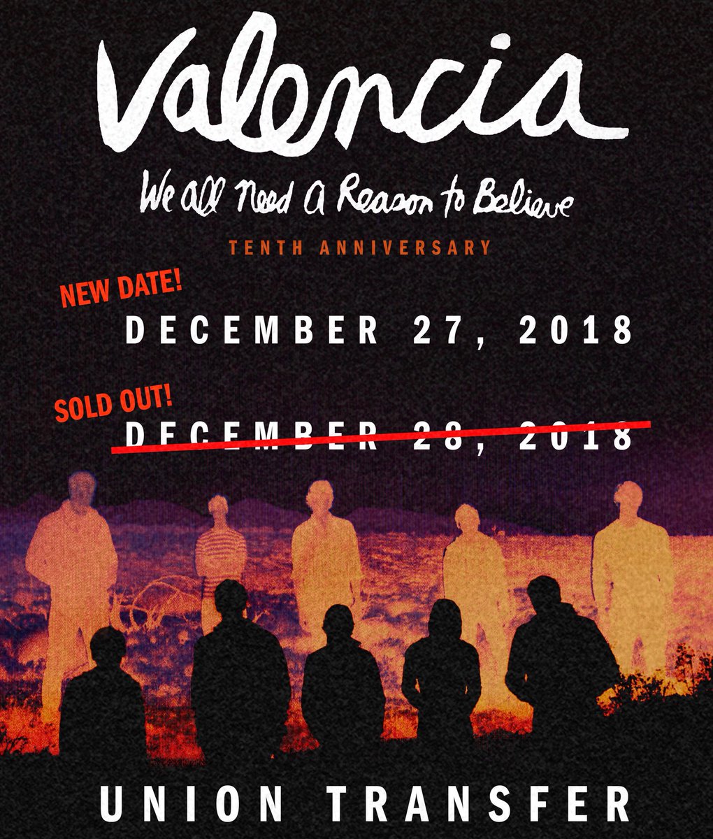 Second show added! Tix avail now utphilly.com/events/valenci… get them before they’re gone too!