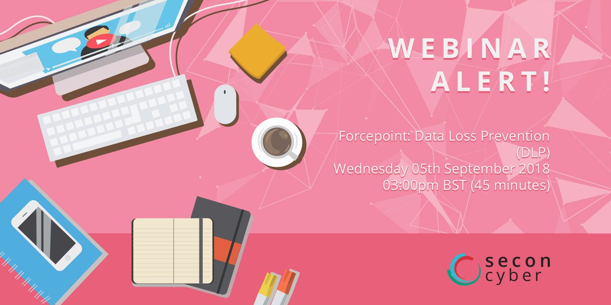 SeconCyber's tweet photo. Join us alongside Forcepoint on the 05th of September to learn more on how to keep your data safe and get a deeper understanding on the DLP solution. https://t.co/J3u18tTXaU
#SeconCyber #Work #Play #Live #Secon #Cyber #GDPR #Data #DataLoss #DataLossPrevention #CloudSecurity https://t.co/9aH6IoQ7Kq