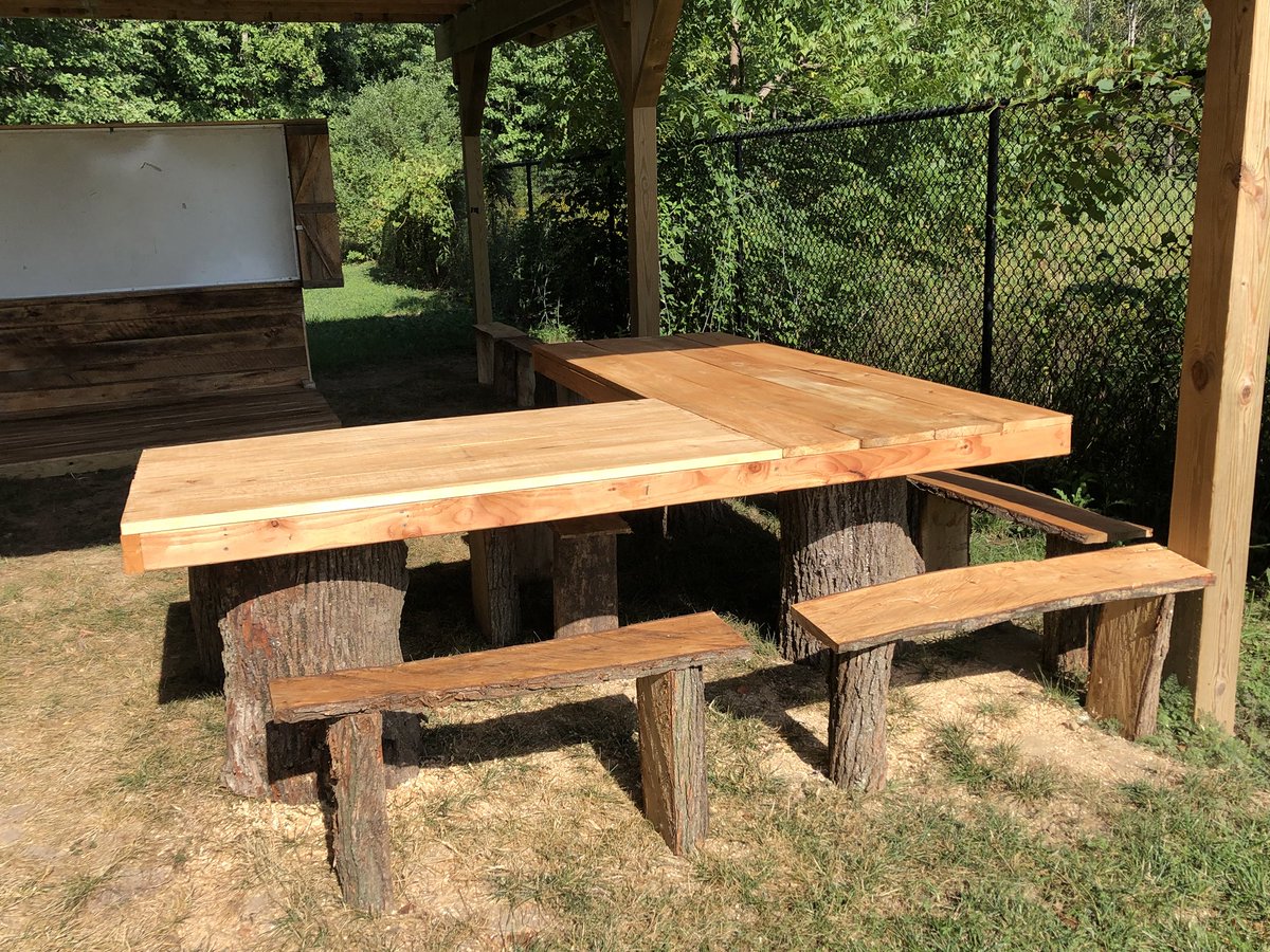 hutchingsele's tweet photo. Our outdoor classroom is ready to go! Thanks PTO and all the teachers who have worked on making this happen. https://t.co/pAAgXvl42J