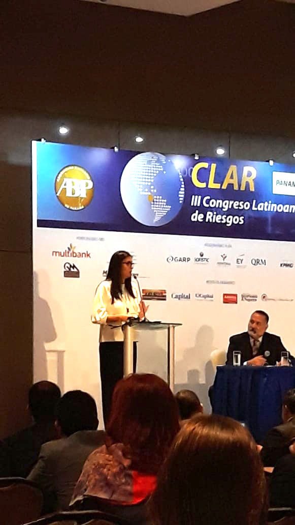 LatinexBolsa's tweet photo. Olga Cantillo durante su exposición en #Clar2018 sobre cómo gestionar riesgos derivados de las actividades propias del mercado de capitales.
@FelabanOnline #BVP #asociacionbancariadepanama #CLAR2018 @olcantillo https://t.co/V3EzKI9kLV