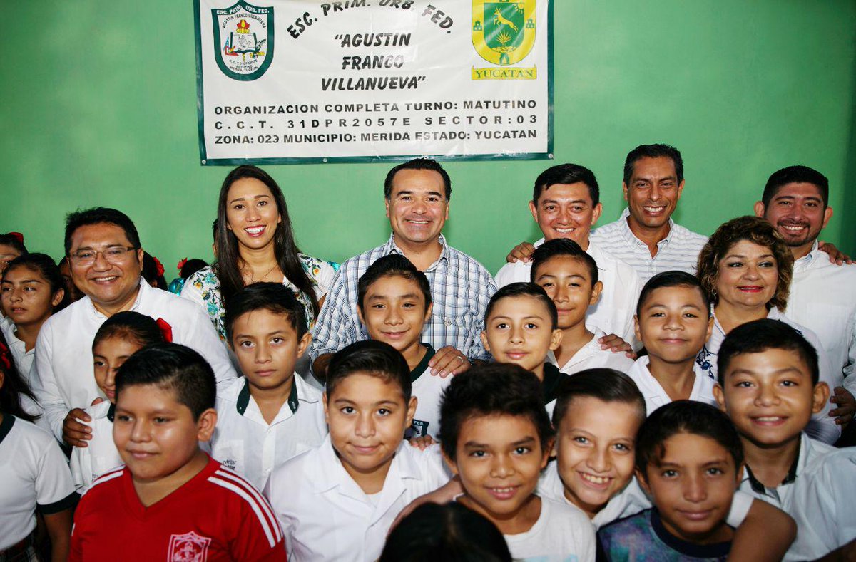 Renán Barrera on X: Que gusto saludar a los niños y niñas de la Escuela  Primaria “Agustín Franco Villanueva” , y además tener la oportunidad de  reiterar mi compromiso con las familias
