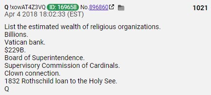 74) Enough on Trusts for now... Back to BAD GUYS... Remember one thing...  #QAnon said-Wealth (over generations) buys power.-Power (over generations) buys more wealth/control.-More wealth/control buys countries and its people.