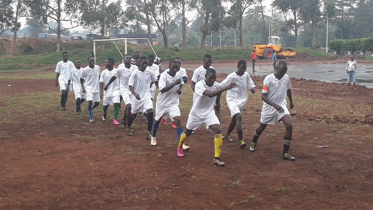 Fontes Football Club warming up for their match against <a href="/KCCAUG/">Kampala Capital City Authority (KCCA)</a>