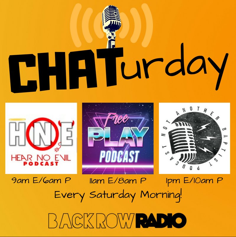 hearnoevilpod's tweet photo. Make sure to catch us on @BackRowRadio at our #new day and time - #SaturdayMornings at 9am #est, 8am #cst & 6am #pst!
#Listen to #BackRowRadio - https://t.co/PYrWJj1NoV
#HearNoEvilPodcast #Saturday #Saturdays #SaturdayMorning #morning #podcast #christian #radio #Live365 https://t.co/gUlF5BS2fF
