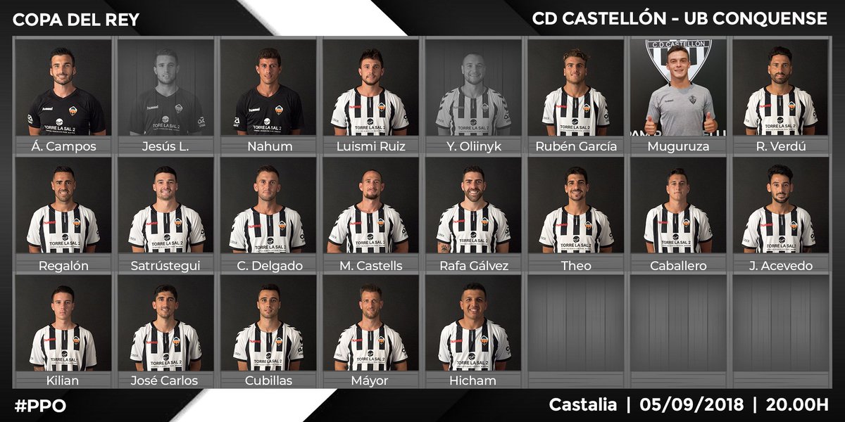 CDCastellon's tweet photo. ¡Ya tenemos la lista de convocados de @SergiEscobarC para nuestro regreso a la #CopaDelRey!
Nos vemos mañana en el Templo ✌️
#PPO https://t.co/7wKd5WDmA5
