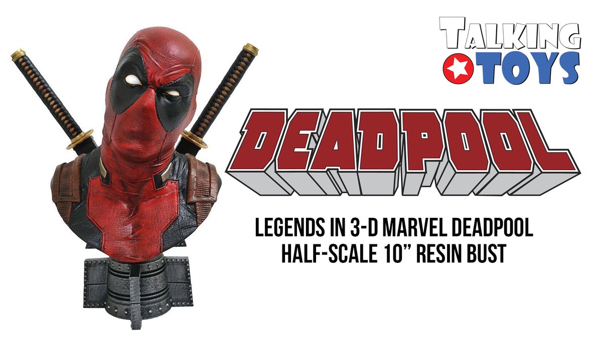 This ½ scale bust of Deadpool measures approx. 10 inches tall with exacting sculpted details and paint applications. At only 1,000 pieces, this hand-numbered resin bust comes with a numbered certificate of authenticity in a full-color, hand-numbered box. buff.ly/2N3tGgi