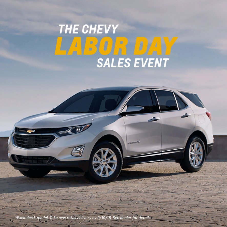 LamesaChevy's tweet photo. Ride out the summer in a new Chevrolet. Now through September 10, visit your local Chevy dealer for special deals on 2018 Chevy Equinox.* https://t.co/yhrYCaDjeg https://t.co/WhbJ4EGDGI