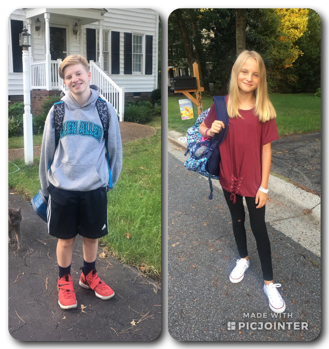 muddygutgirls's tweet photo. 1st day of a New School year! 8th And 5th grades! #HeartofHenrico #HolmanMS #SpringfieldparkES https://t.co/iKaIgxsHt3